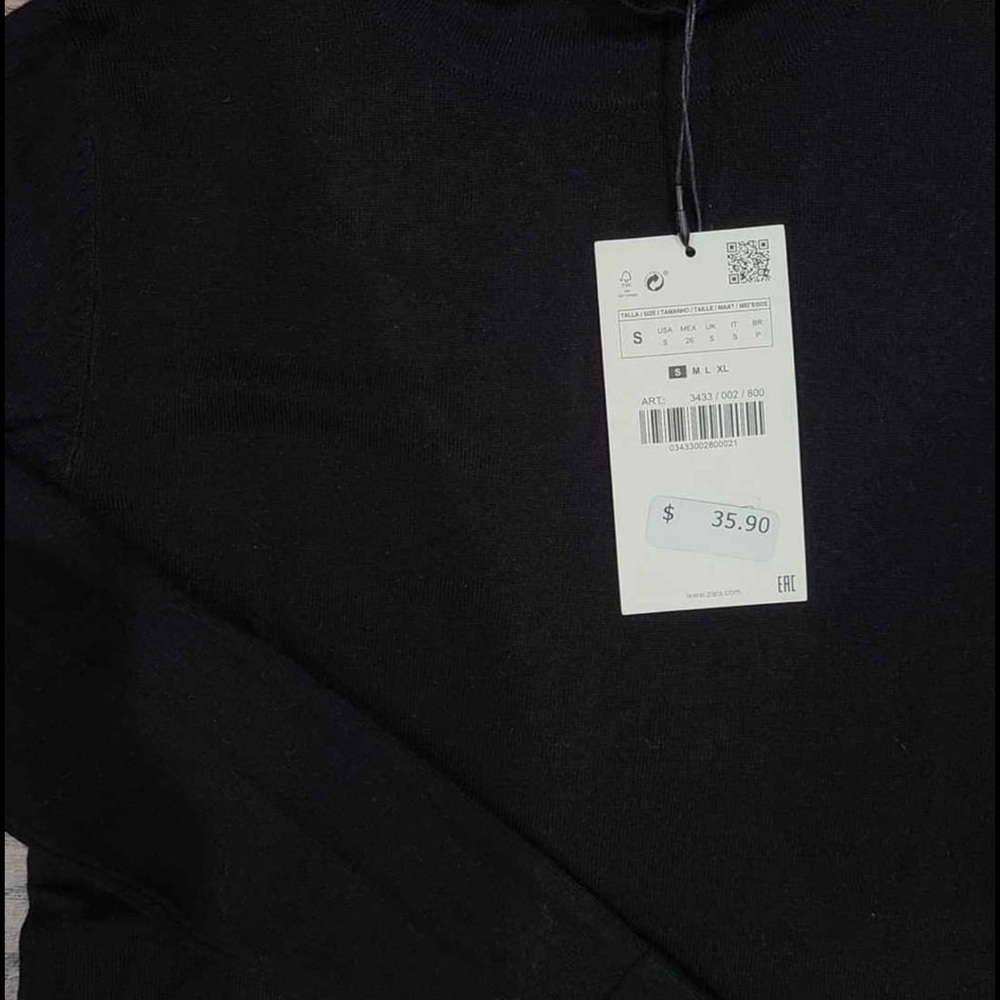 New ZARA black turtle neck